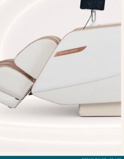 Dream Pulse ottoman with foot rollers and telescopic calf